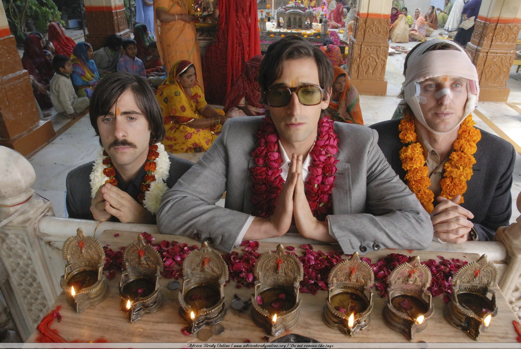 In The Darjeeling Limited, Peter has an headache because he's